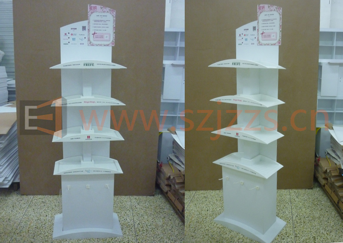 五洲會(huì)海購(gòu)商城化妝品展示架案例