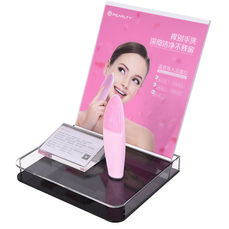 柜臺臺面亞克力美容儀器美容儀潔面儀面部清潔產(chǎn)品展示架